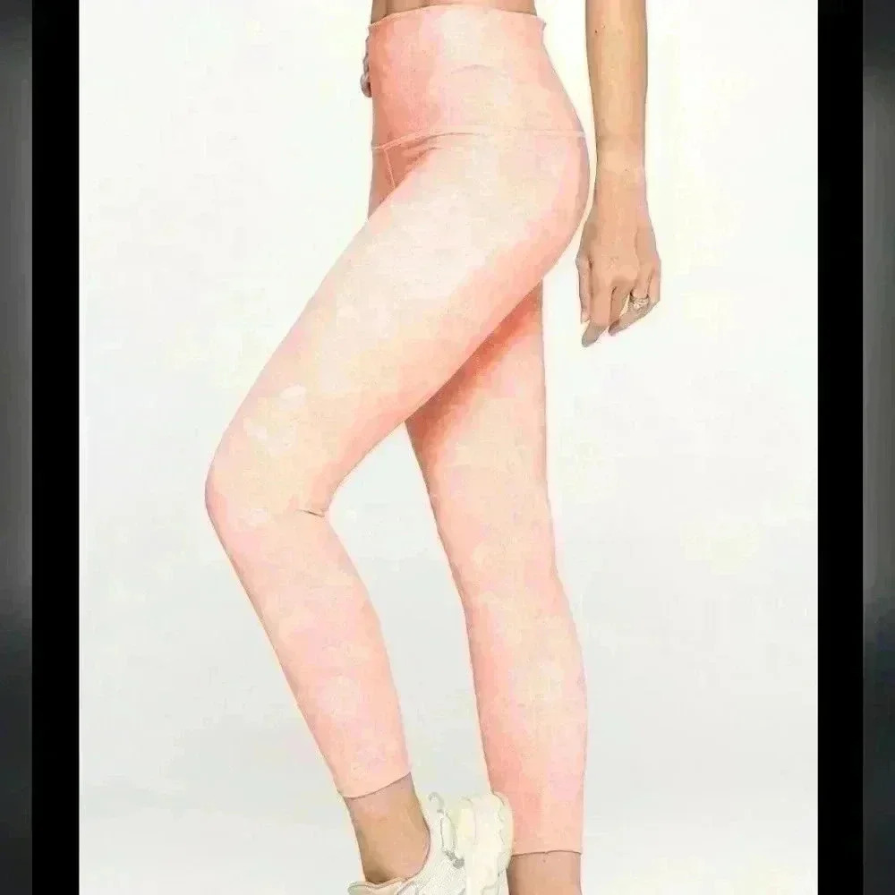 Evolution and creation the MIA legging in PEACH MINERAL WASH size large